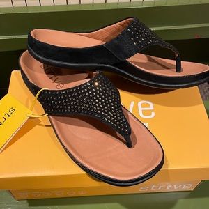 Strive black sandals